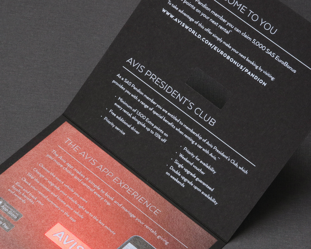 Avis Invite - Digital print with white