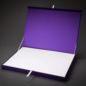 Purple Magnetic Closing Box - Open