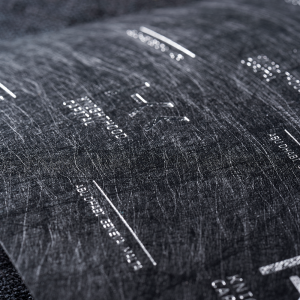 Foiling - Silver onto Colorplan