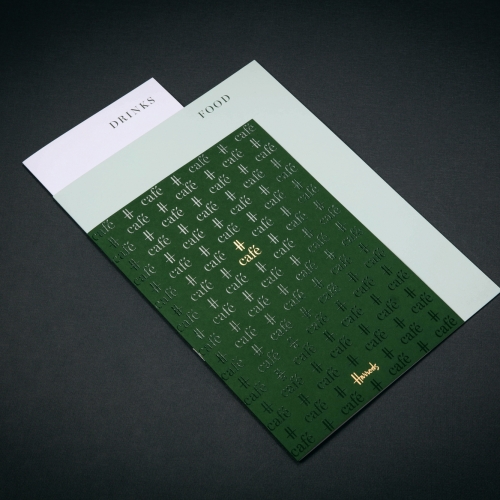 Harrods H Cafe Menu Henley - Litho Print