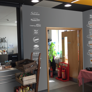 Wall signage - printed vinyl